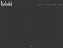 Tablet Screenshot of luigileather.com